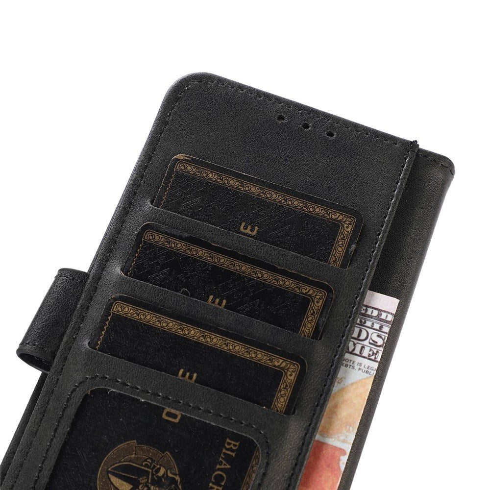 OnePlus Nord CE6 / Nord 6 EIDERWOOD Kunstlæder Flip Cover m. Kortholder og Ståfunktion - Sort