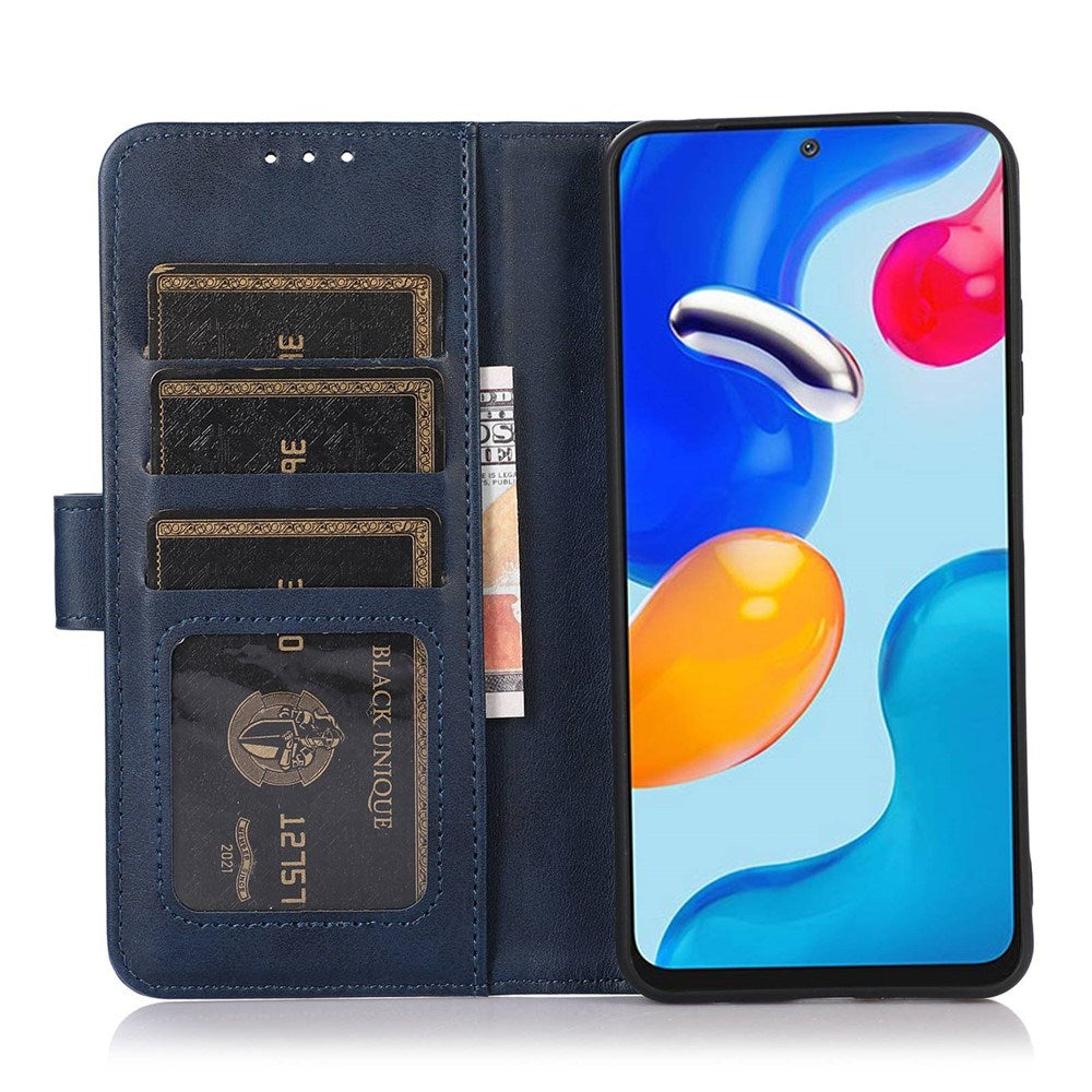 OnePlus Nord CE6 / Nord 6 EIDERWOOD Kunstlæder Flip Cover m. Kortholder og Ståfunktion - Blå