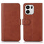 OnePlus Nord CE6 / Nord 6 EIDERWOOD Kunstlæder Flip Cover m. Kortholder og Ståfunktion - Brun