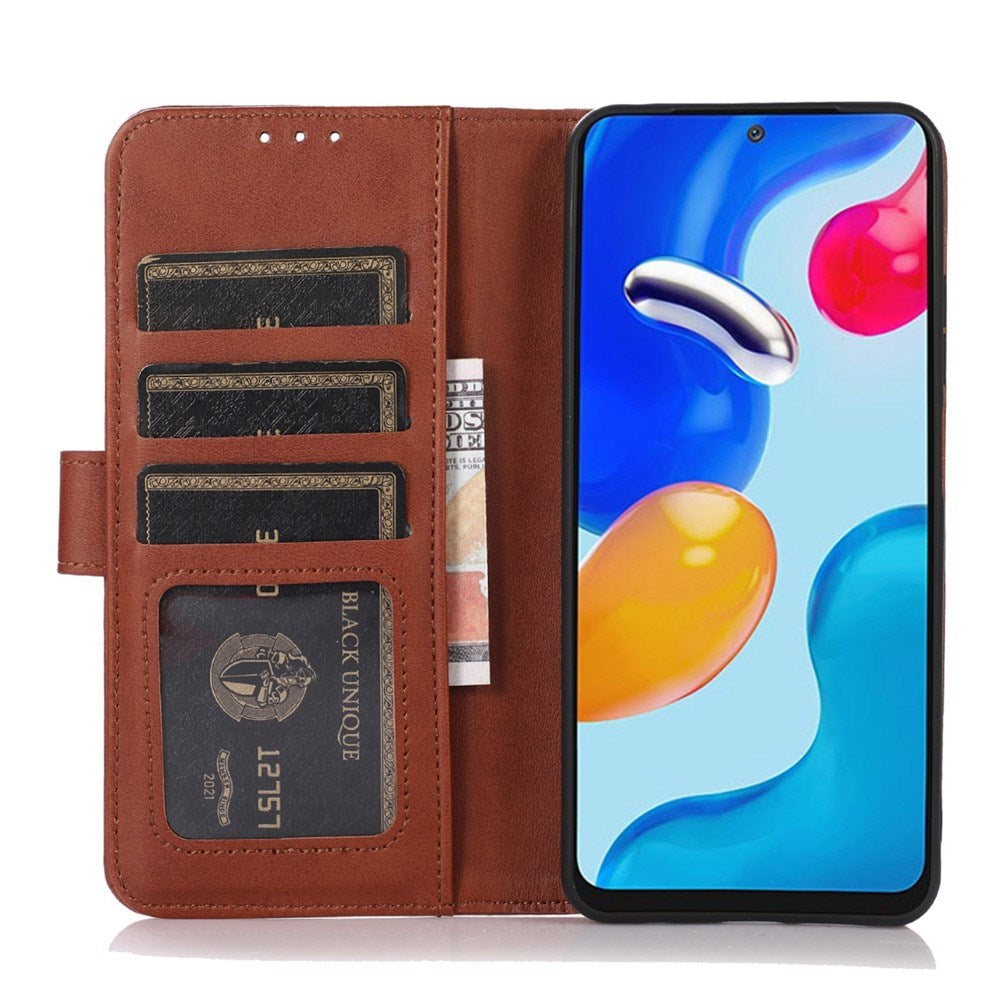 OnePlus Nord CE6 / Nord 6 EIDERWOOD Kunstlæder Flip Cover m. Kortholder og Ståfunktion - Brun