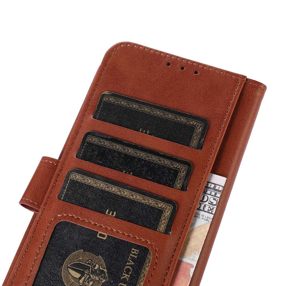 OnePlus Nord CE6 / Nord 6 EIDERWOOD Kunstlæder Flip Cover m. Kortholder og Ståfunktion - Brun