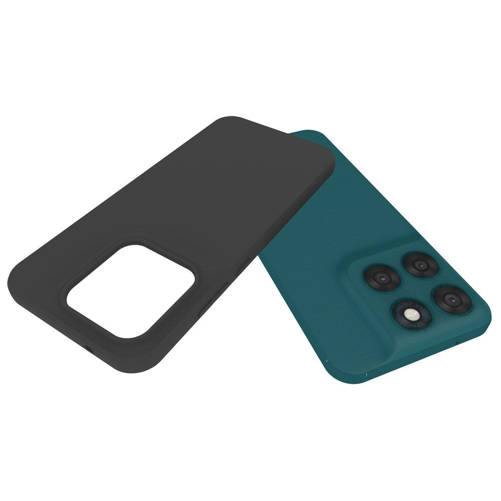 Motorola Moto G77 / G67 EIDERWOOD Mat Fleksibelt Plastik Cover - Sort