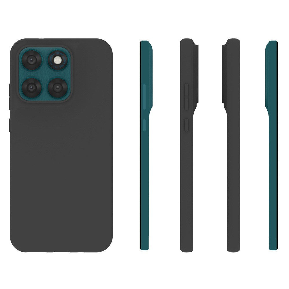 Motorola Moto G77 / G67 EIDERWOOD Mat Fleksibelt Plastik Cover - Sort