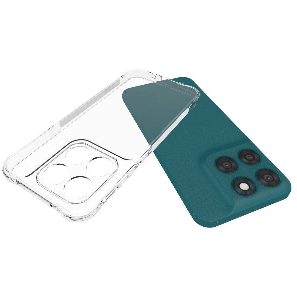 Motorola Moto G77 / G67 EIDERWOOD Fleksibelt Plast Cover m. Forstærkede Hjørner - Gennemsigtig