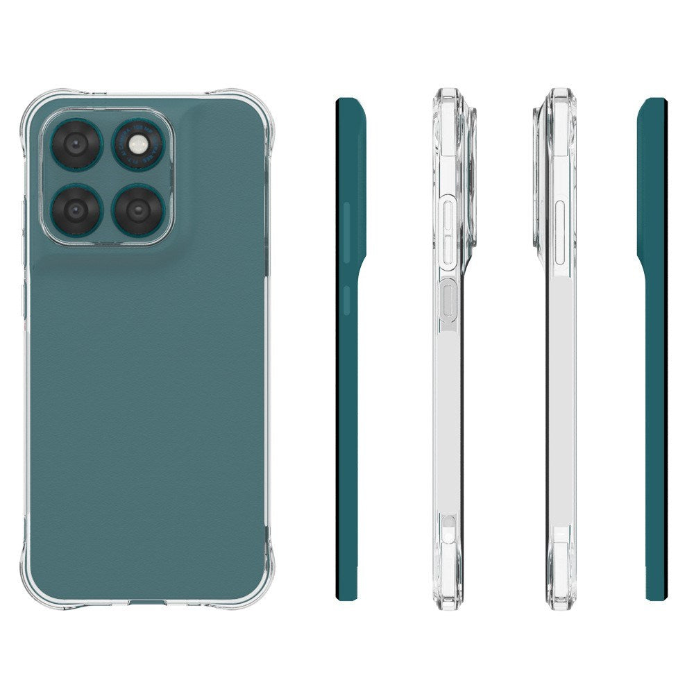 Motorola Moto G77 / G67 EIDERWOOD Fleksibelt Plast Cover m. Forstærkede Hjørner - Gennemsigtig