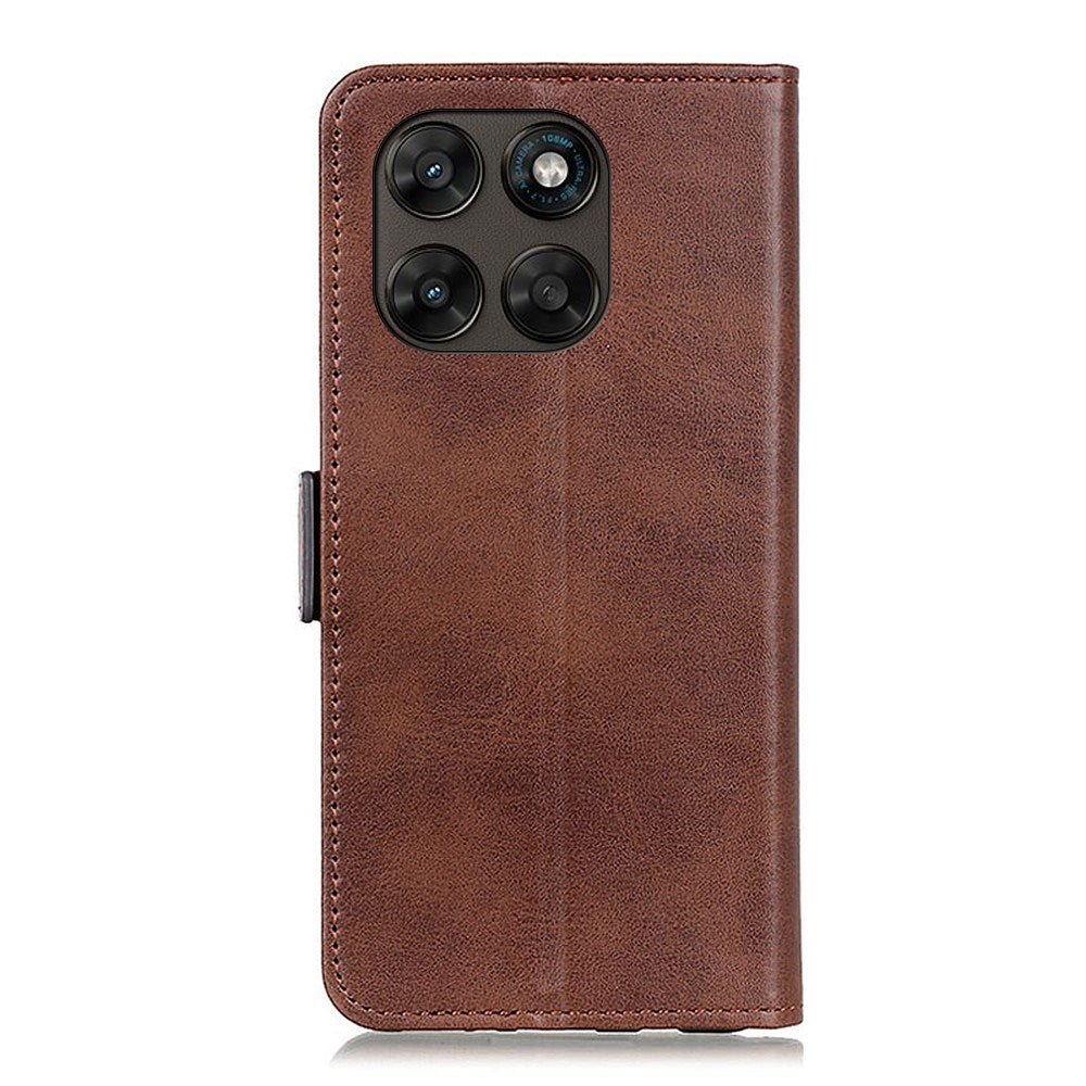 Motorola Moto G77 / G67 EIDERWOOD Kunstlæder Flipcover m. Kortholder - Brun