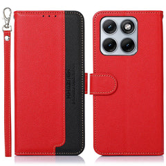 Motorola Edge 70 Fusion EIDERWOOD Kunstlæder Flip Cover m. Strop - Rød