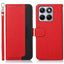 Motorola Edge 70 Fusion EIDERWOOD Kunstlæder Flip Cover m. Strop - Rød