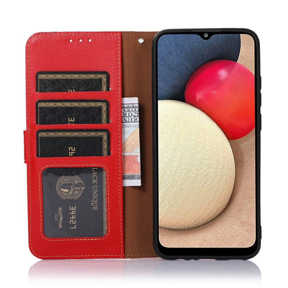 Motorola Edge 70 Fusion EIDERWOOD Kunstlæder Flip Cover m. Strop - Rød