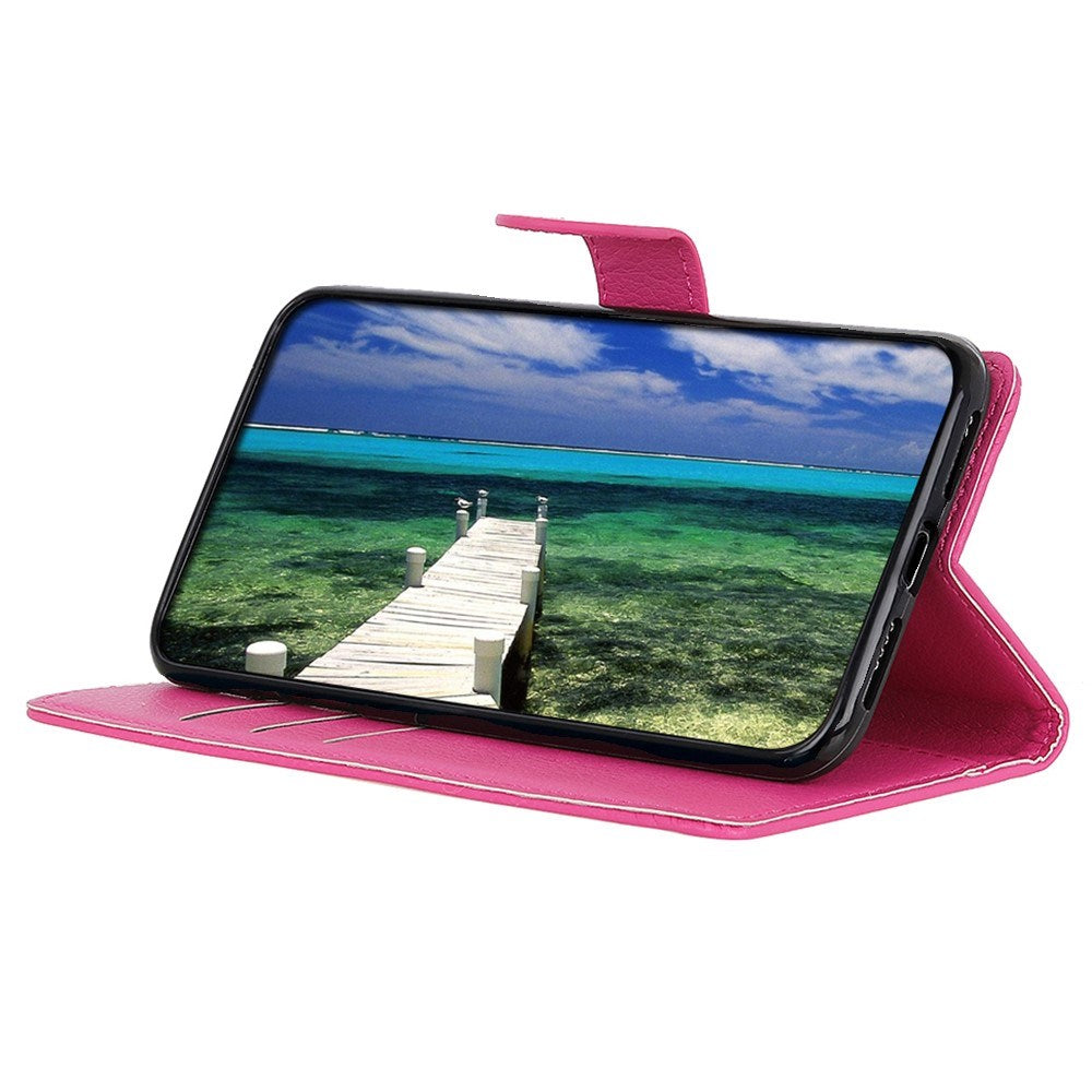 Motorola Edge 70 Fusion EIDERWOOD Kunstlæder Flip Cover m. Kortholder & Ståfunktion - Lyserød