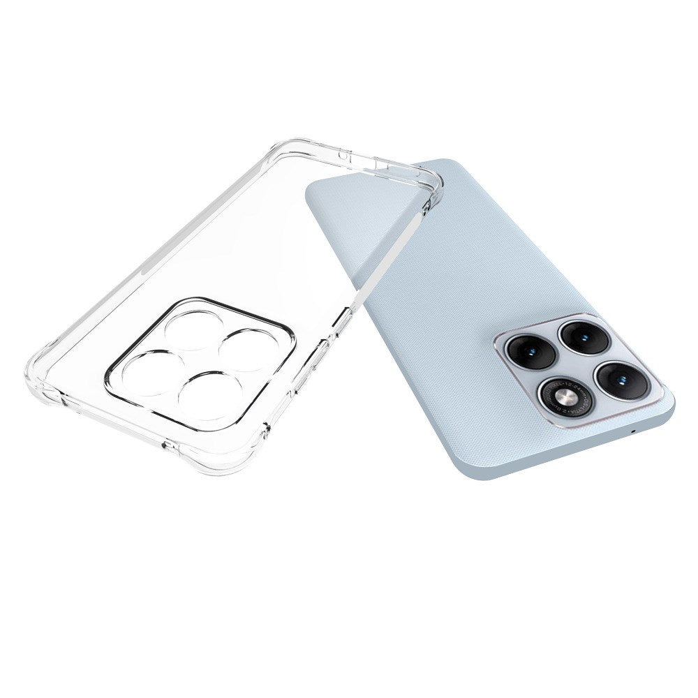 Motorola Edge 70 Fusion EIDERWOOD Fleksibelt Plast Cover m. Forstærkede Hjørner - Gennemsigtig