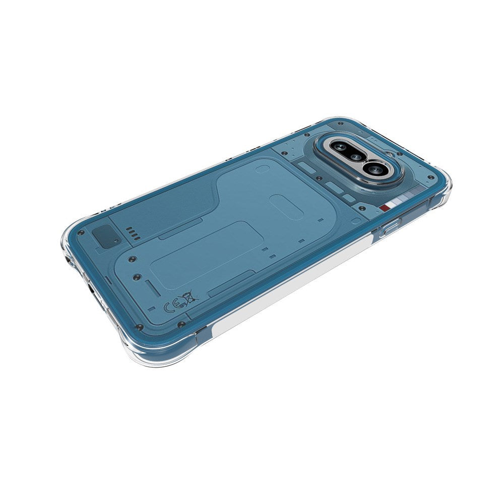 Nothing Phone (4a) EIDERWOOD Fleksibelt Plast Cover m. Forstærkede Hjørner - Gennemsigtig