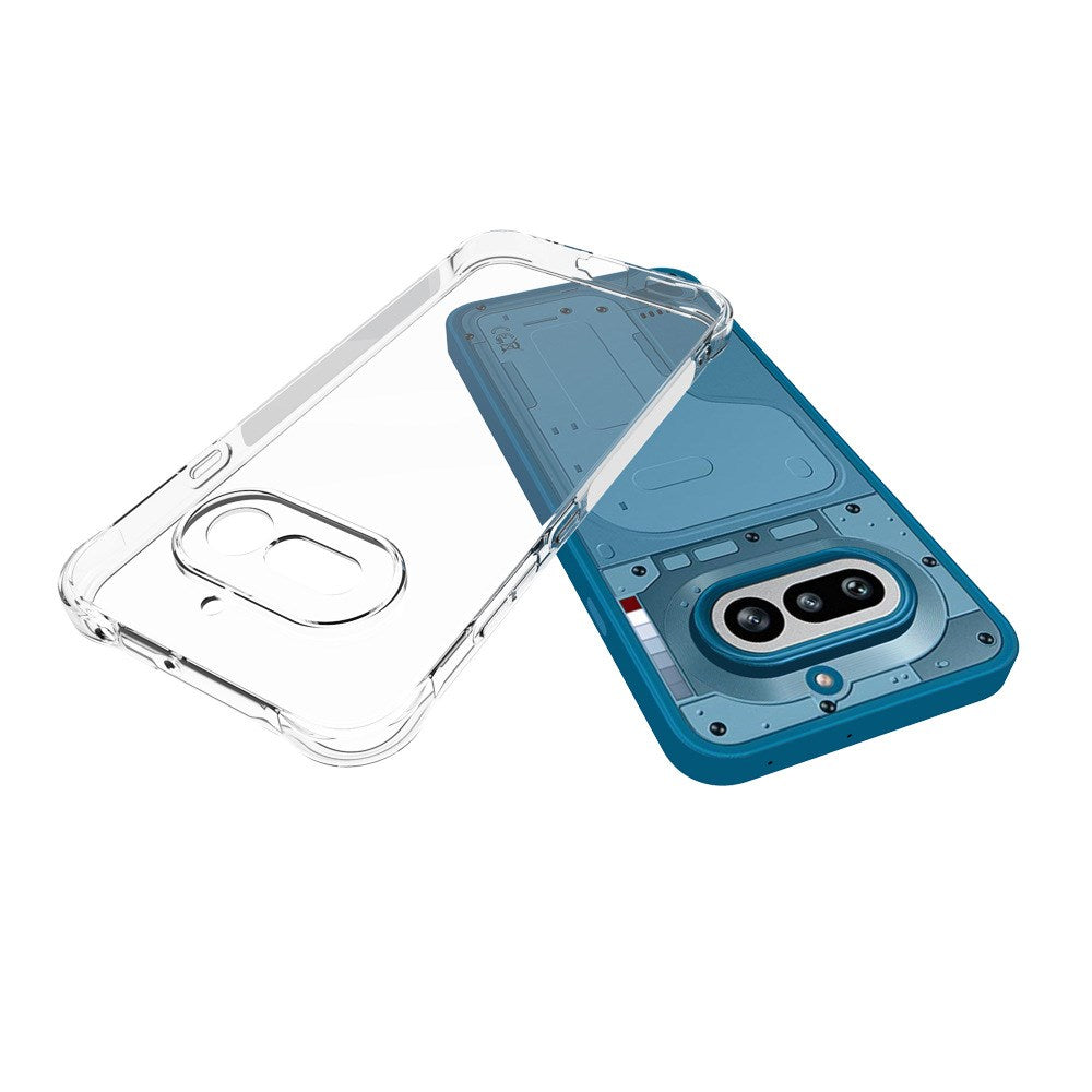 Nothing Phone (4a) EIDERWOOD Fleksibelt Plast Cover m. Forstærkede Hjørner - Gennemsigtig
