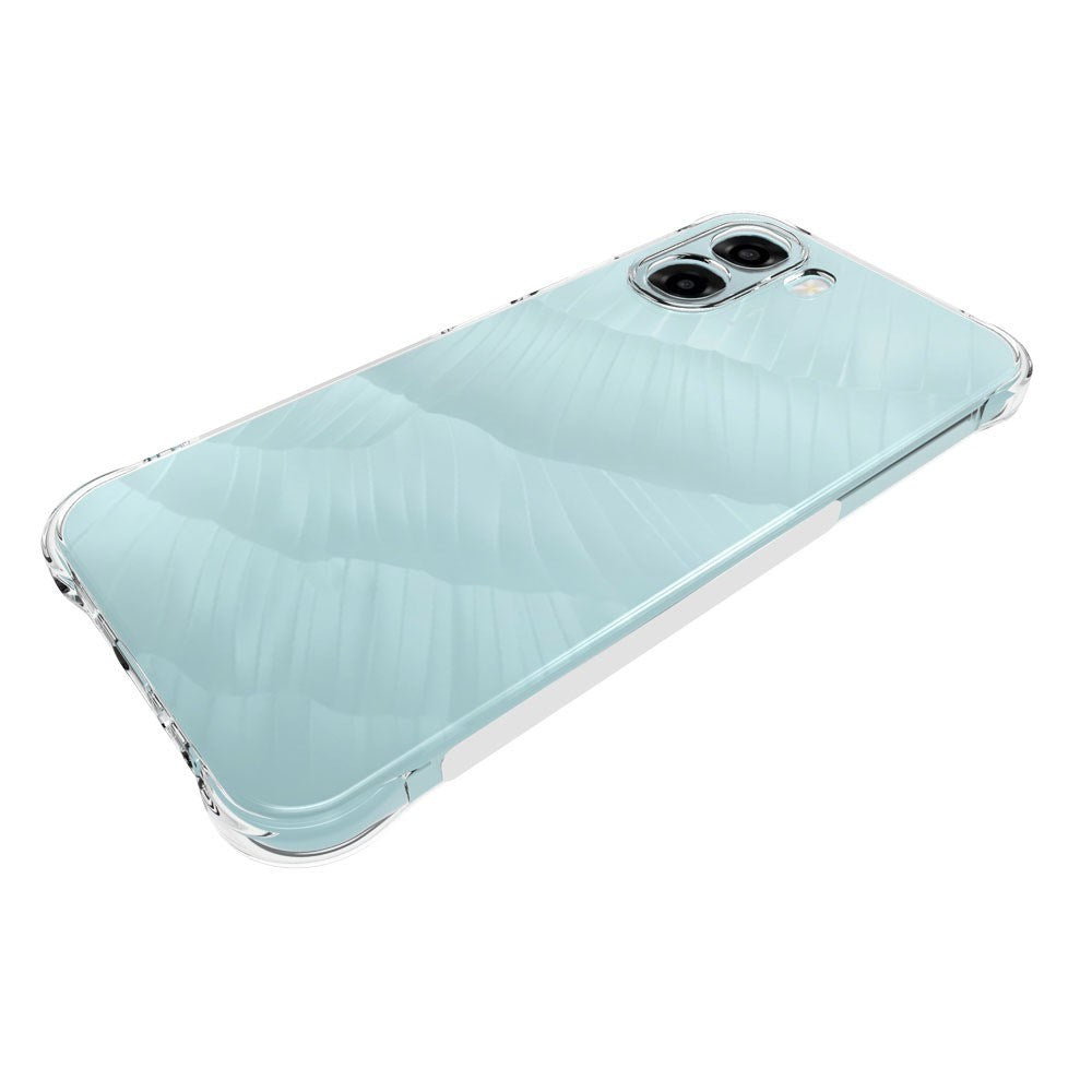 OPPO A6x EIDERWOOD Fleksibelt Plast Cover m. Forstærkede Hjørner - Gennemsigtig