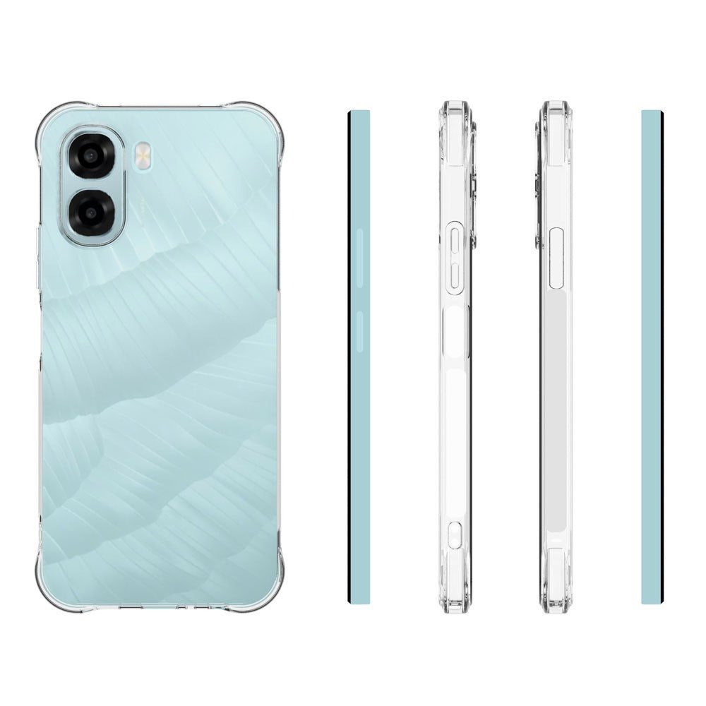 OPPO A6x EIDERWOOD Fleksibelt Plast Cover m. Forstærkede Hjørner - Gennemsigtig