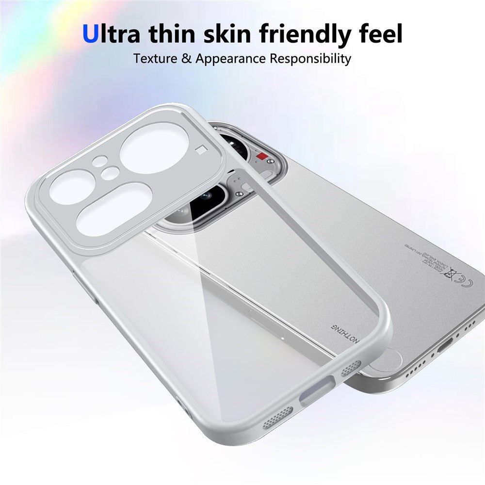 Nothing Phone (4a) Pro Hybrid Mobil Cover - Gennemsigtig / Grå