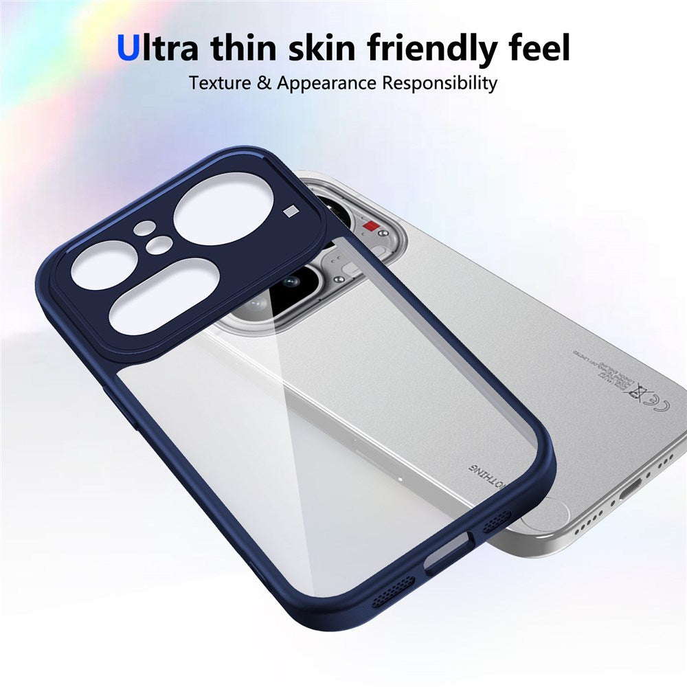 Nothing Phone (4a) Pro Hybrid Mobil Cover - Gennemsigtig / Blå