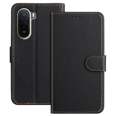 Xiaomi Redmi A7 Pro EIDERWOOD Kunstlæder Flip Cover m. Kortholder & Ståfunktion - Sort