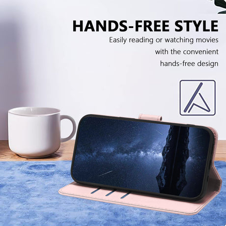 Xiaomi Redmi A7 Pro EIDERWOOD Kunstlæder Flip Cover m. Kortholder & Ståfunktion - Rose Gold