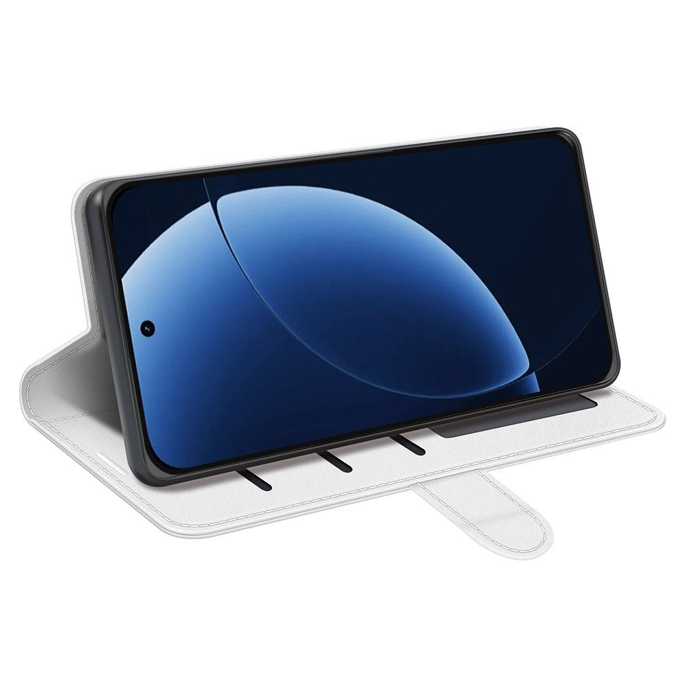 Realme GT 8 Pro EIDERWOOD Kunstlæder Flip Cover m. Kortholder & Ståfunktion - Hvid