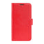 Realme GT 8 Pro EIDERWOOD Kunstlæder Flip Cover m. Kortholder & Ståfunktion - Rød