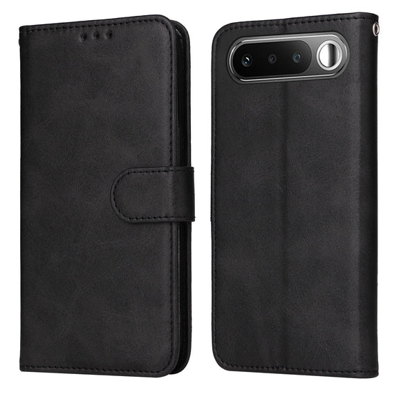 Realme 16 EIDERWOOD Kunstlæder Flip Cover m. Strop - Sort