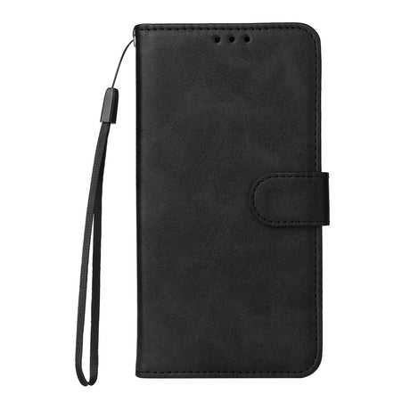 Realme 16 EIDERWOOD Kunstlæder Flip Cover m. Strop - Sort