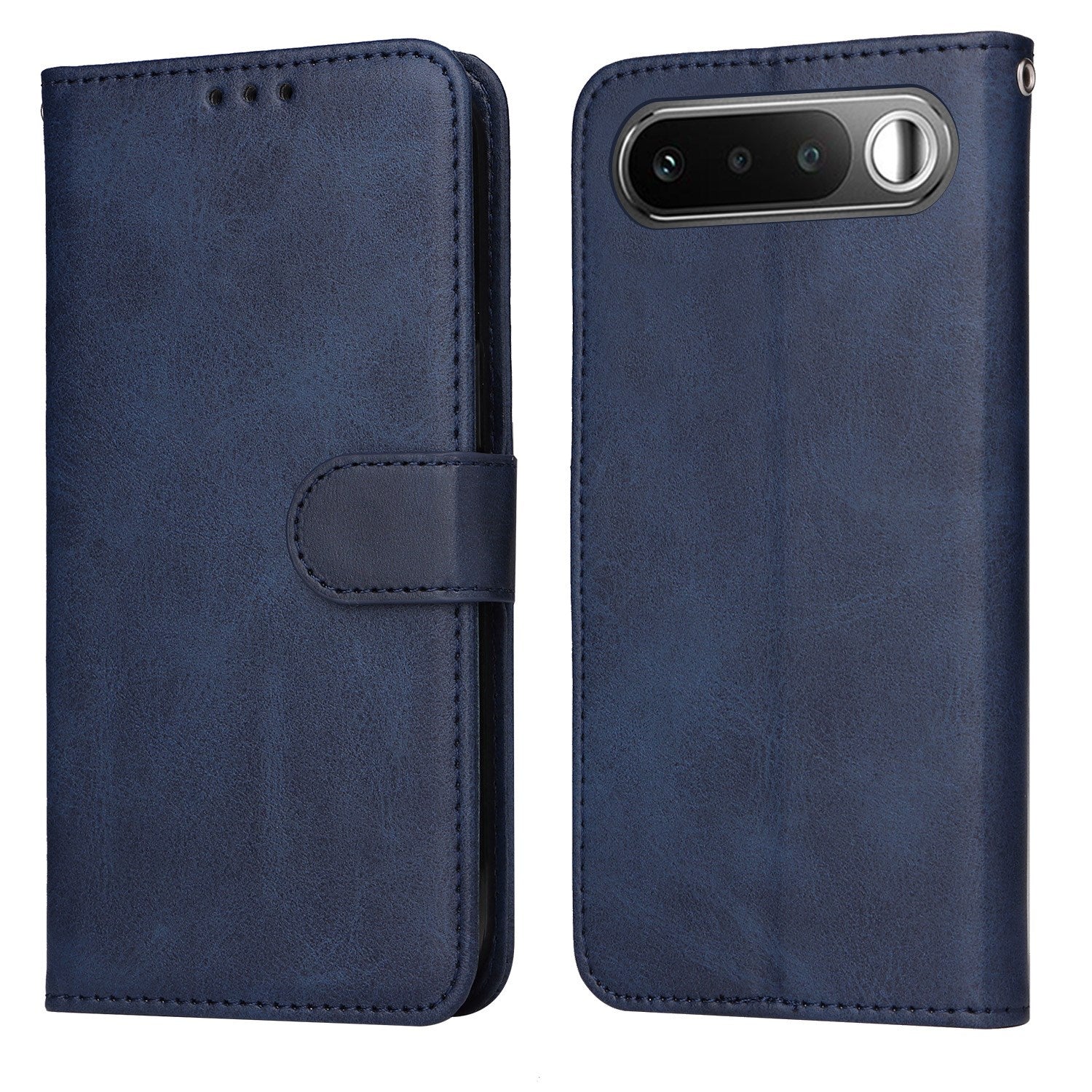 Realme 16 EIDERWOOD Kunstlæder Flip Cover m. Strop - Blå