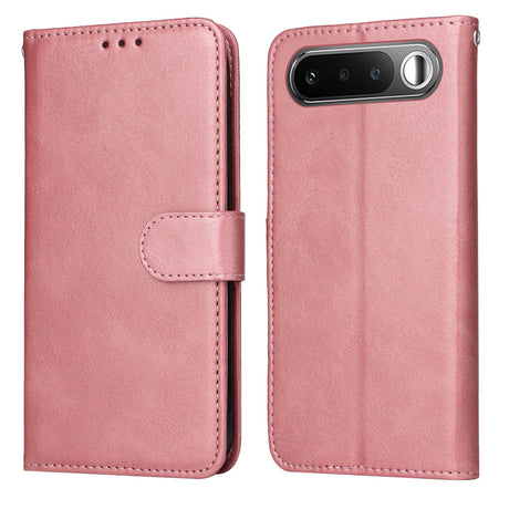 Realme 16 EIDERWOOD Kunstlæder Flip Cover m. Strop - Lyserød