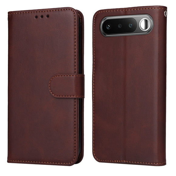 Realme 16 EIDERWOOD Kunstlæder Flip Cover m. Strop - Brun