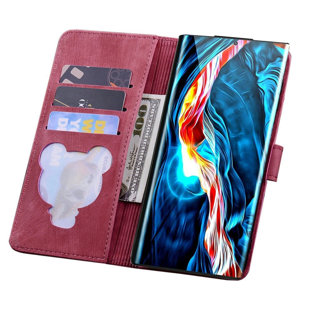 Samsung Galaxy S26 EIDERWOOD Flip Cover m. Tryk / Kortholder / Strop - Rød
