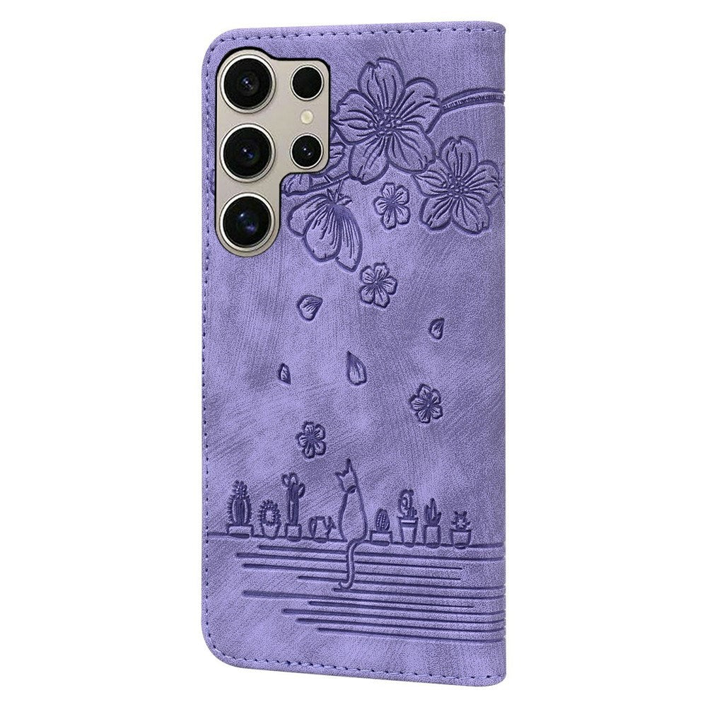 Samsung Galaxy S26 Ultra EIDERWOOD Flip Cover m. Tryk / Kortholder / Strop - Lilla