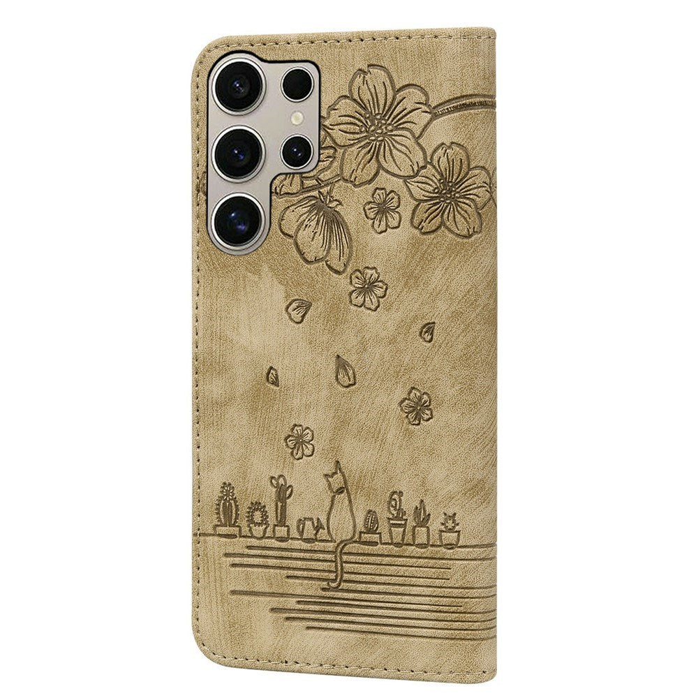 Samsung Galaxy S26 Ultra EIDERWOOD Flip Cover m. Tryk / Kortholder / Strop - Brun