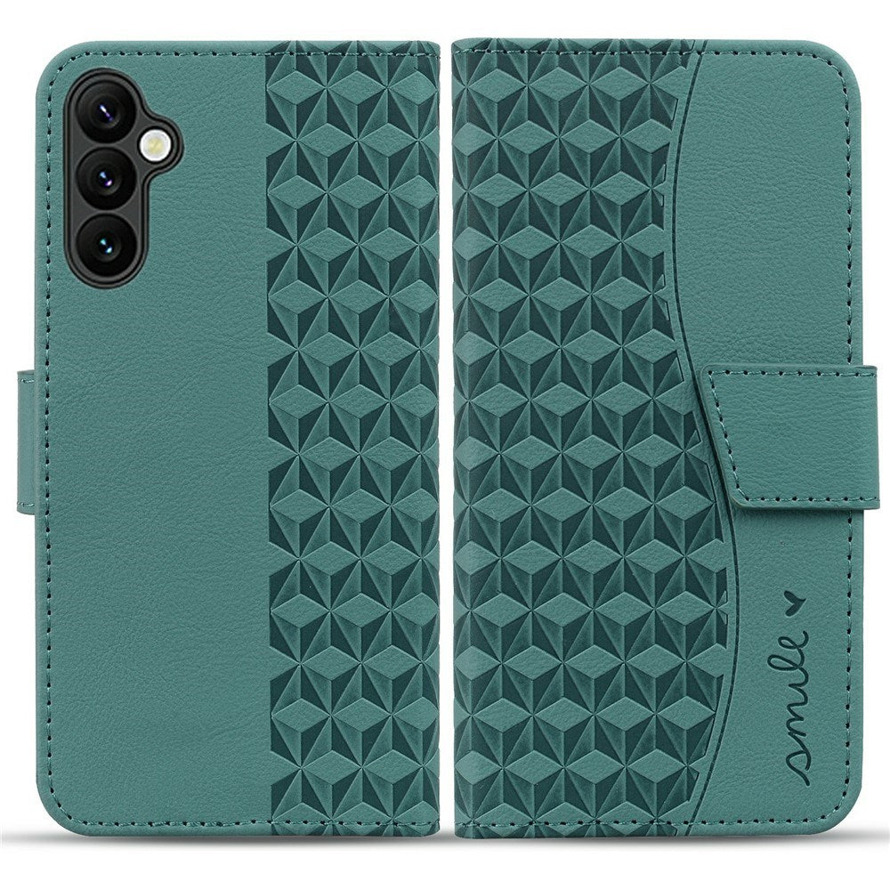 Samsung Galaxy A57 EIDERWOOD Flipcover m. Tryk - Kortholder & Strop - Grøn