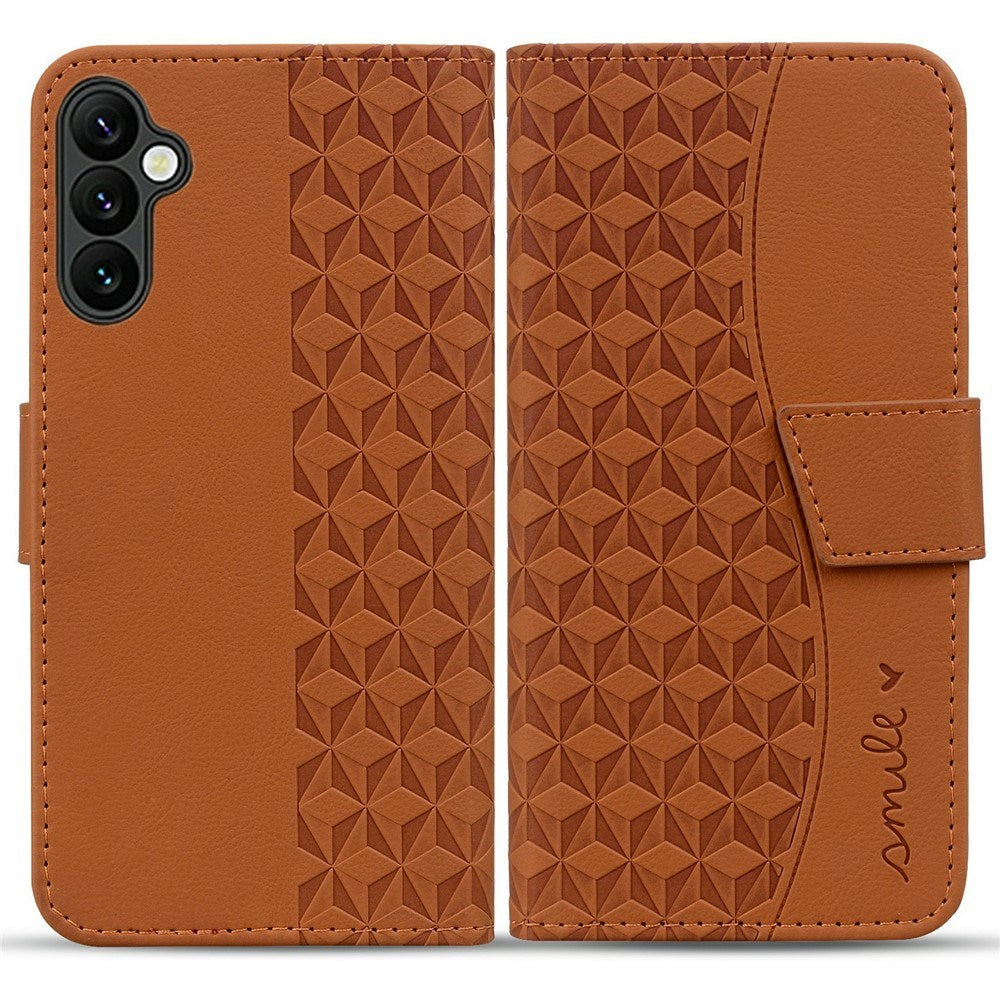 Samsung Galaxy A57 EIDERWOOD Flipcover m. Tryk - Kortholder & Strop - Brun