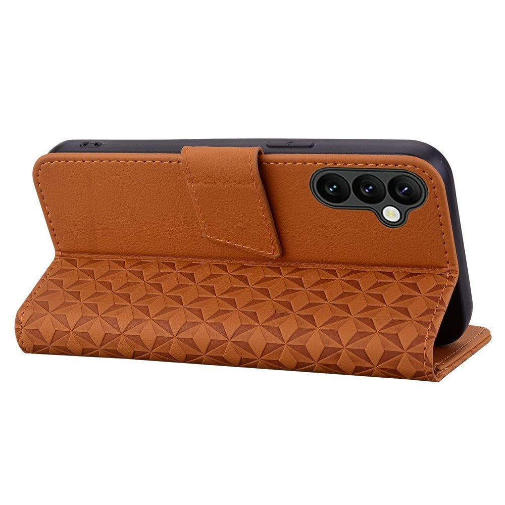 Samsung Galaxy A57 EIDERWOOD Flipcover m. Tryk - Kortholder & Strop - Brun
