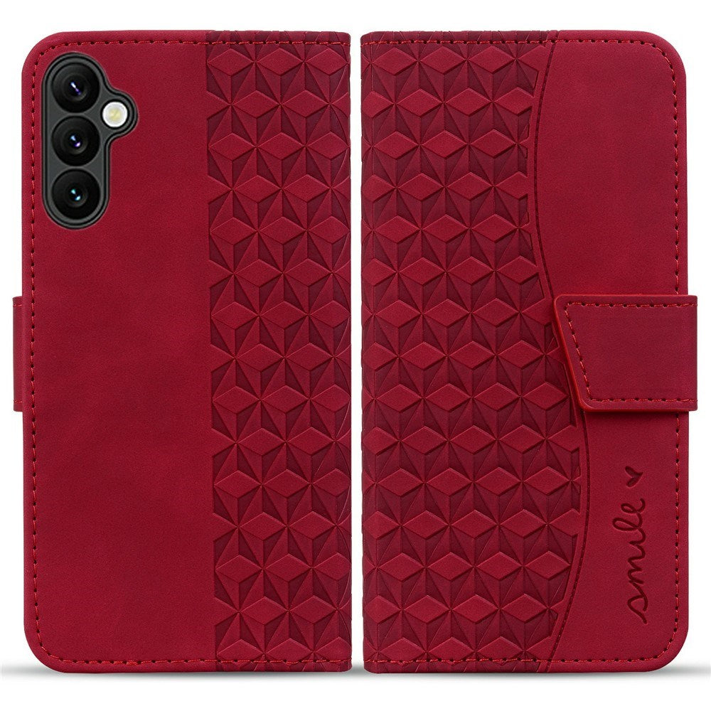 Samsung Galaxy A57 EIDERWOOD Flipcover m. Tryk - Kortholder & Strop - Rød