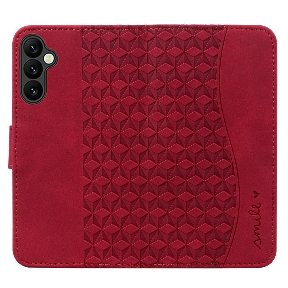 Samsung Galaxy A57 EIDERWOOD Flipcover m. Tryk - Kortholder & Strop - Rød