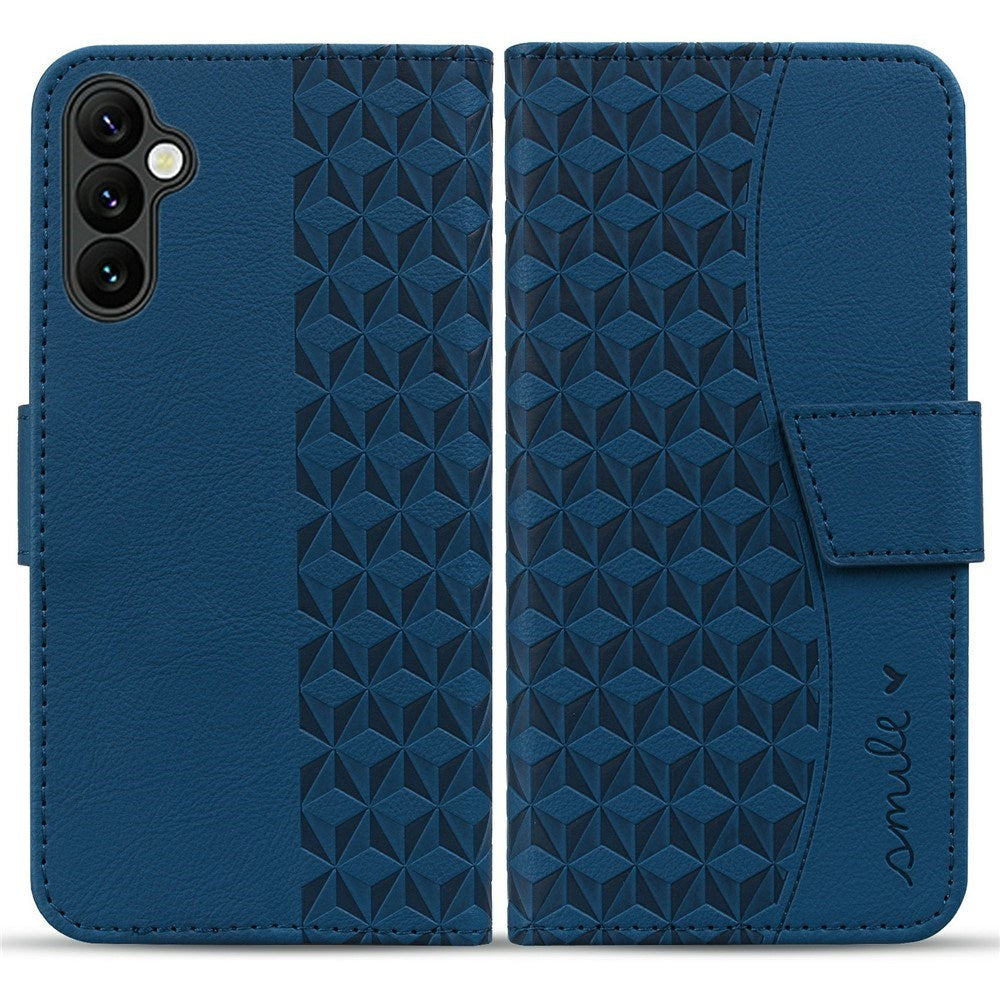 Samsung Galaxy A57 EIDERWOOD Flipcover m. Tryk - Kortholder & Strop - Blå