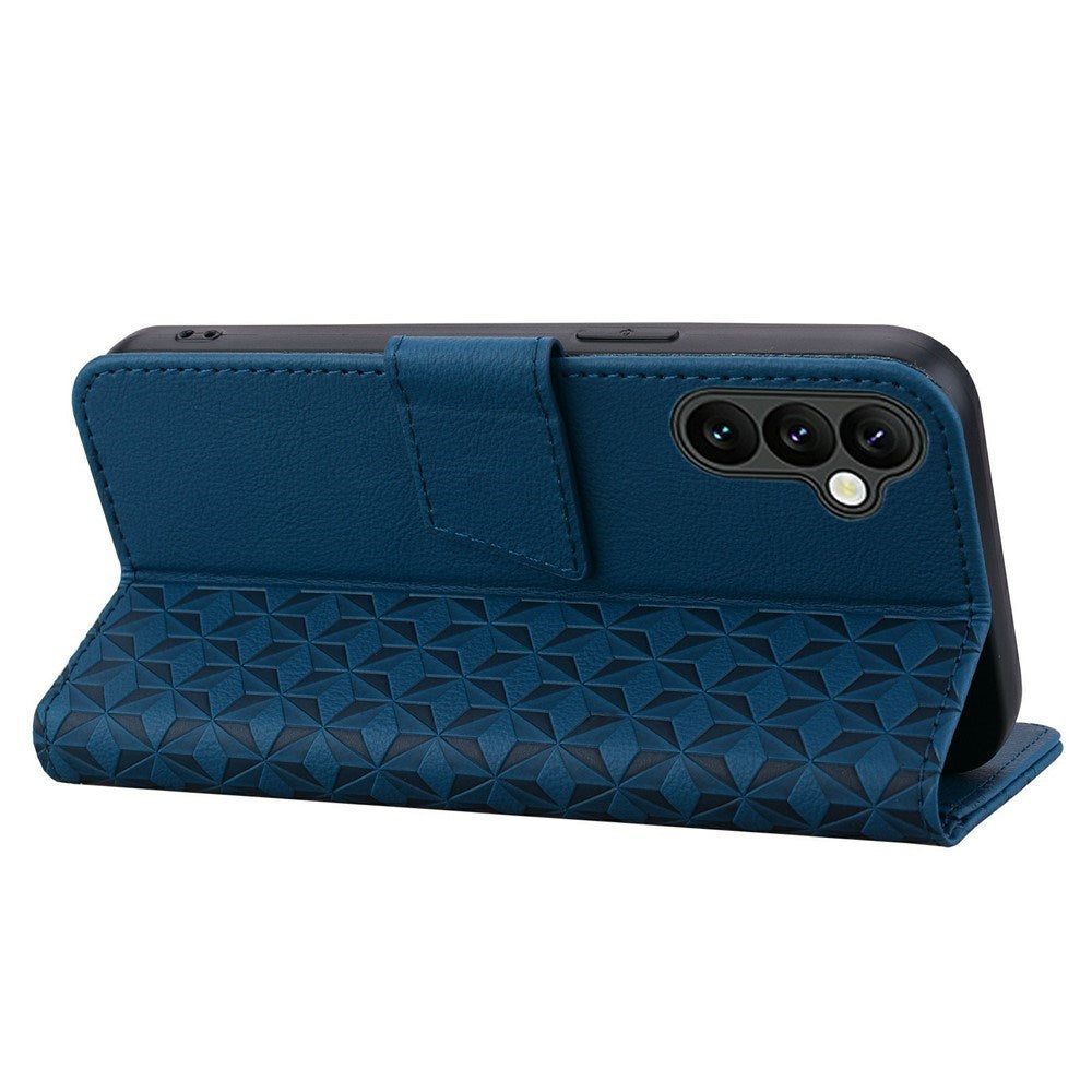 Samsung Galaxy A57 EIDERWOOD Flipcover m. Tryk - Kortholder & Strop - Blå