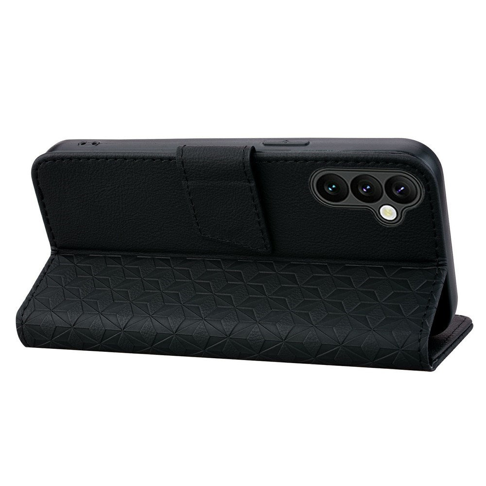 Samsung Galaxy A57 EIDERWOOD Flipcover m. Tryk - Kortholder & Strop - Sort