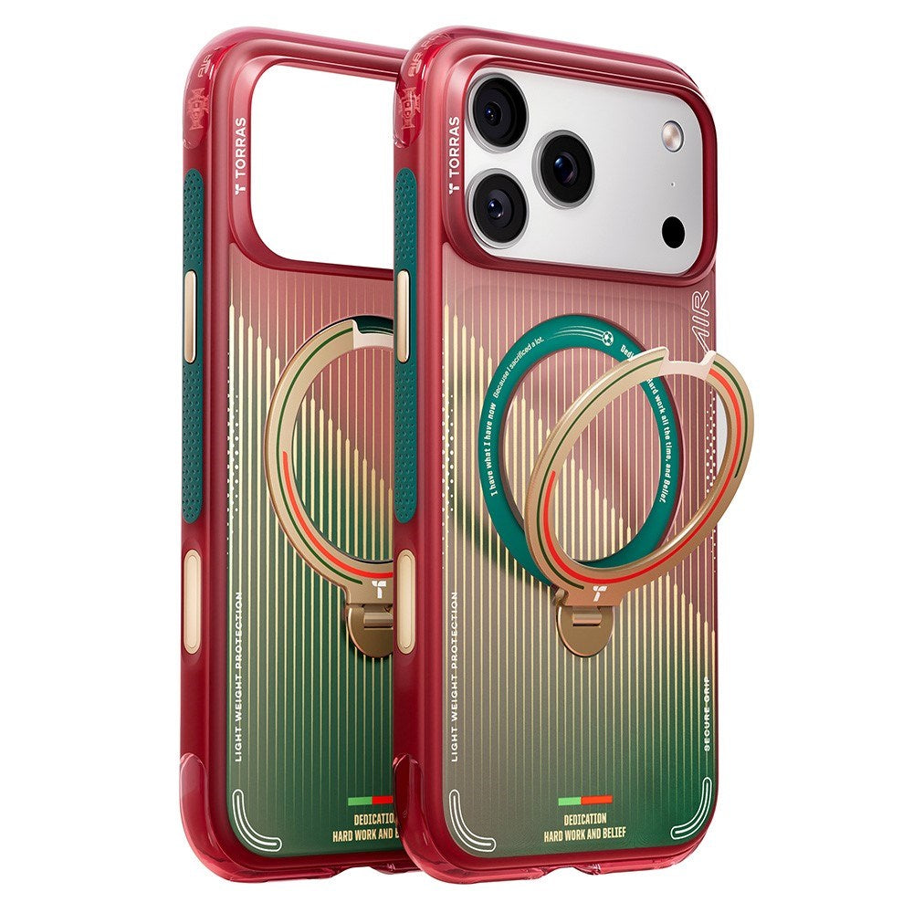 iPhone 17 Pro Max TORRAS Ostand Q3 Air Cover m. 360° Kickstand - MagSafe Kompatibel - Glory Slash