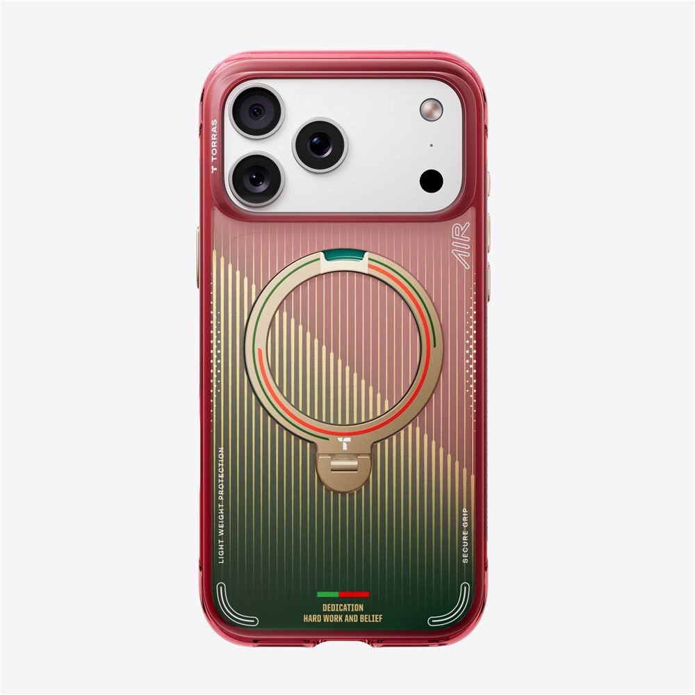 iPhone 17 Pro Max TORRAS Ostand Q3 Air Cover m. 360° Kickstand - MagSafe Kompatibel - Glory Slash