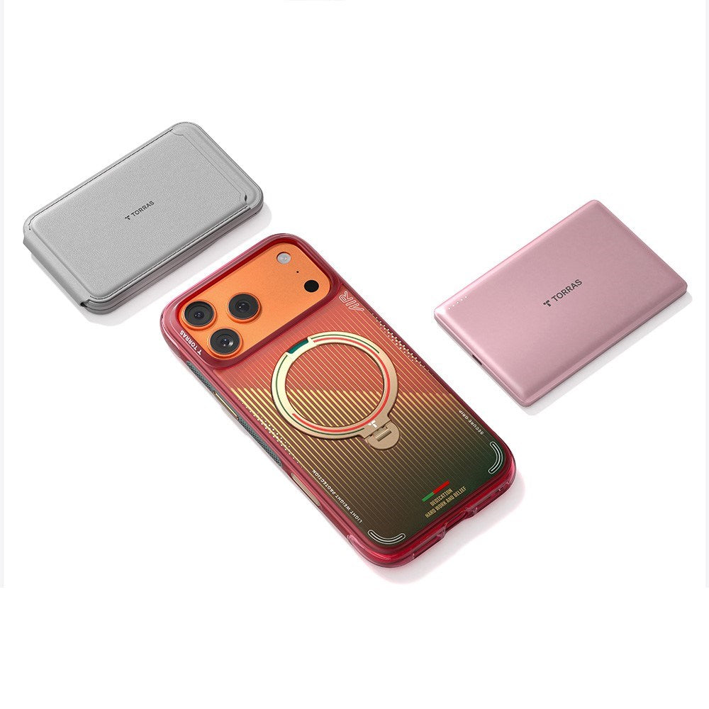 iPhone 17 Pro Max TORRAS Ostand Q3 Air Cover m. 360° Kickstand - MagSafe Kompatibel - Glory Slash