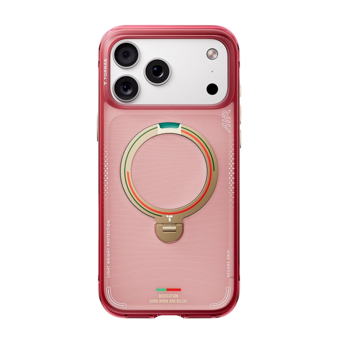 iPhone 17 Pro TORRAS Ostand Q3 Air Cover m. 360° Kickstand - MagSafe Kompatibel - Wave of Passion