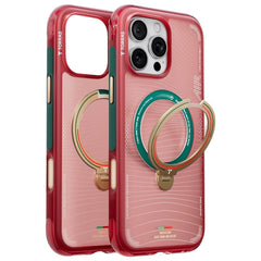 iPhone 16 Pro TORRAS Ostand Q3 Air Cover m. 360° Kickstand - MagSafe Kompatibel - Wave of Passion