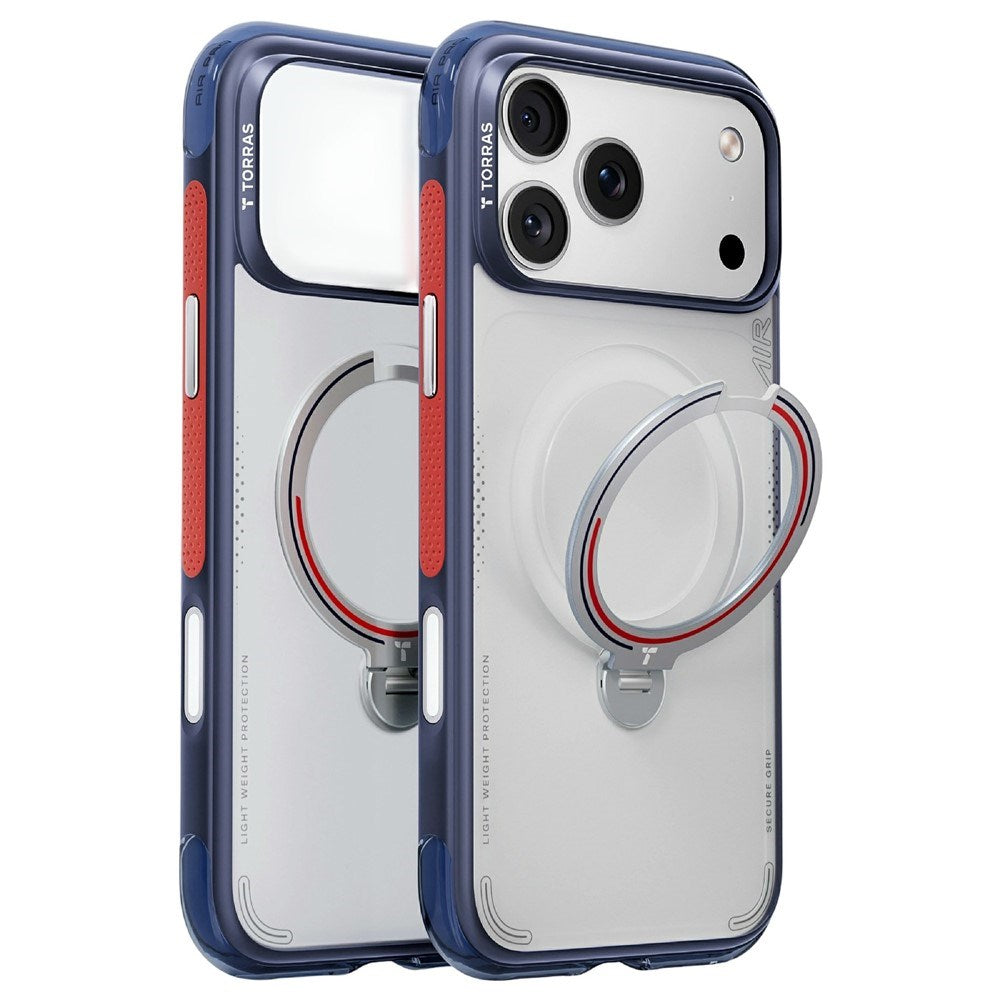 iPhone 17 Pro TORRAS Ostand Q3 Air Cover m. 360° Kickstand - MagSafe Kompatibel - UK Lion