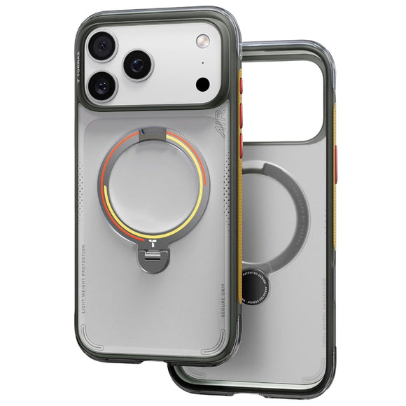 iPhone 17 Pro TORRAS Ostand Q3 Air Cover m. 360° Kickstand - MagSafe Kompatibel - Germay Iron