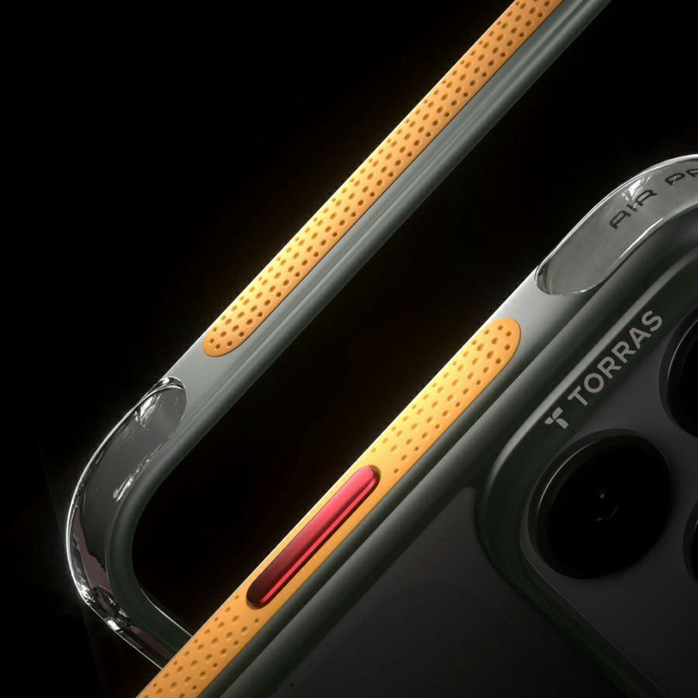 iPhone 17 Pro TORRAS Ostand Q3 Air Cover m. 360° Kickstand - MagSafe Kompatibel - Germay Iron