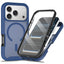 iPhone 18 Pro / 17 Pro EIDERWOOD 2-i-1 Mat Hybrid Plast Cover m. Skærmbeskyttelsesfilm - MagSafe Kompatibel - Blå